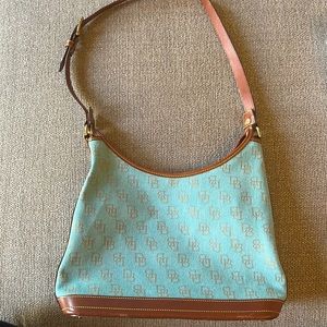 Dooney & Bourke Blue Monogram Shoulder Tote